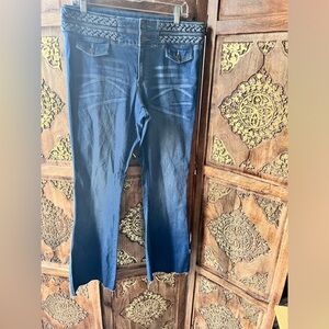Sun & Shadow Blue Denim Flare leg jeans